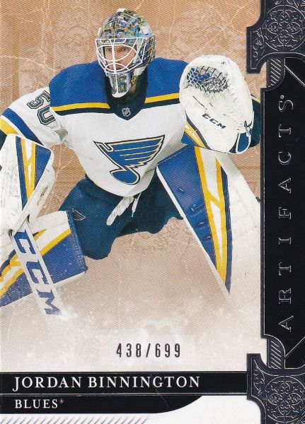 insert karta JORDAN BINNINGTON 19-20 Artifacts Star /699